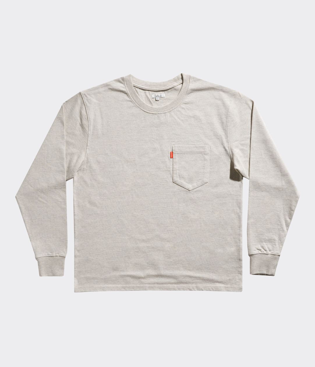 Athletic L/S Pocket Tee/ Oatmeal