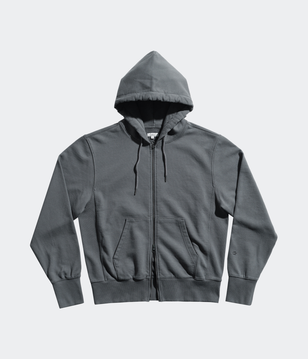 Athletic Zip-up Hoodie / Boulder Grey